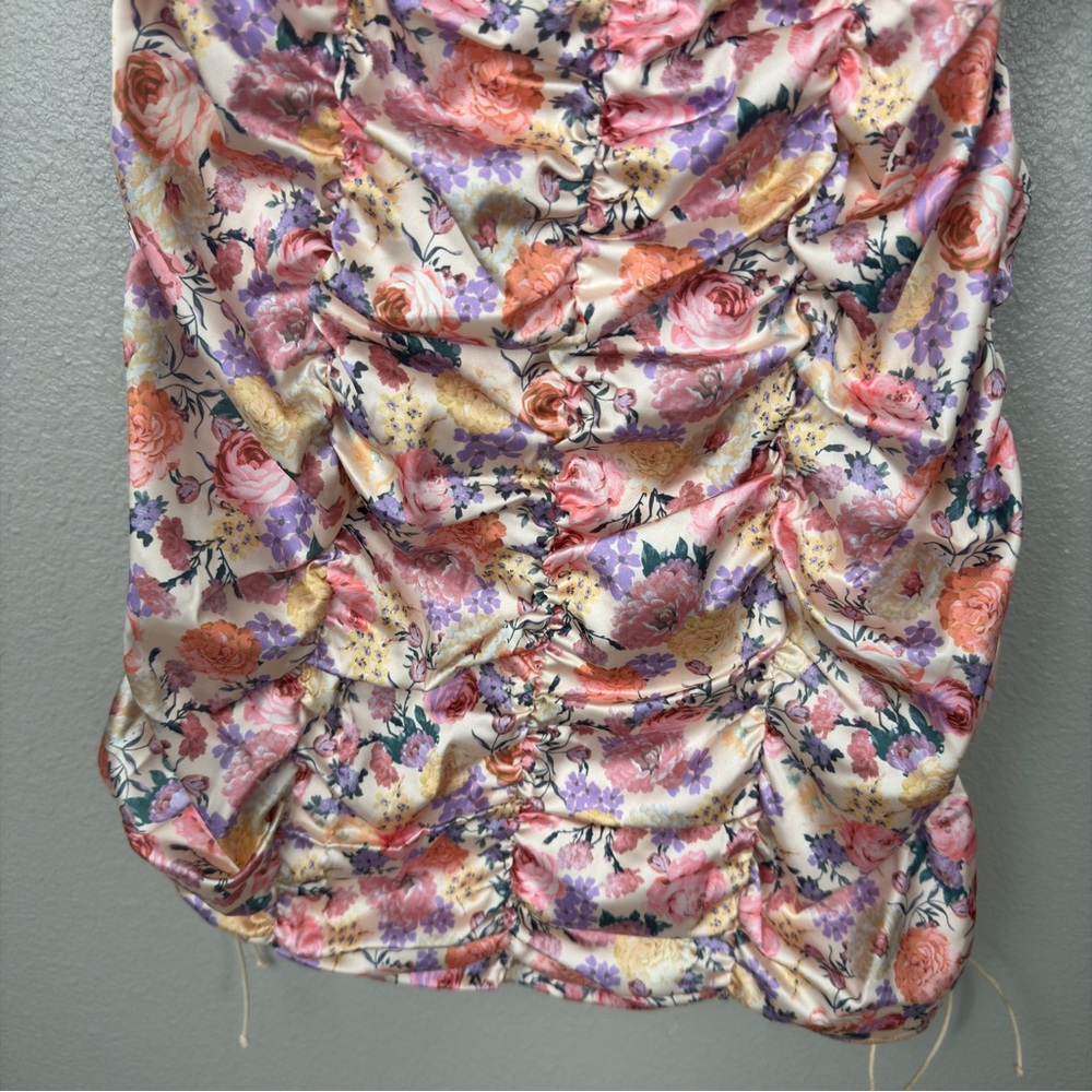 For Love & Lemons Gardenia Floral Mini Bustier Slip Dress - Picture 5 of 9